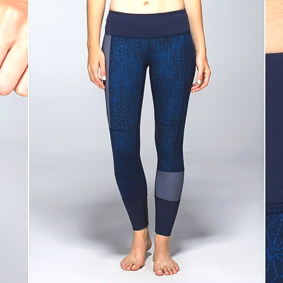 Lululemon Wunder Under Pant Sashiko Star Inkwell Size 6 NWOT - Picture 5 of 9